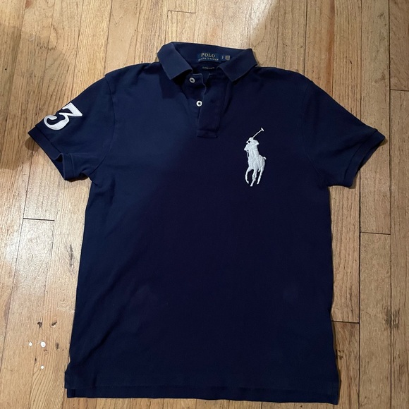 Polo by Ralph Lauren Deep Blue Collar Shirt - Picture 1 of 6